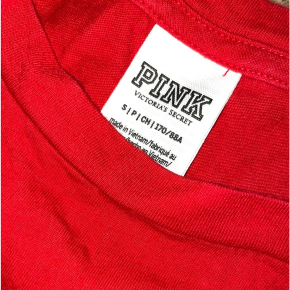 Victoria’s Secret PINK patriotic flag sequin shirt smal - Picture 3 of 4